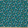 Printed Popelin PUCY Fir / Vivid Multicolored